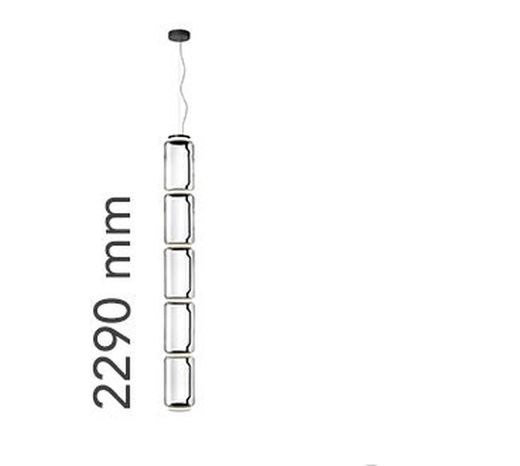 Lampe suspension Noctambule 5 cylindres bas