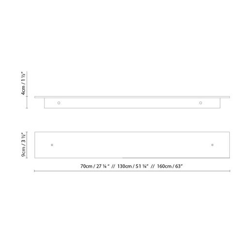 Technische Wandleuchte Marc W70 (2l) Led Grau