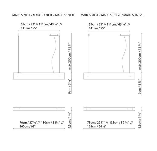 Tecnico Hanglamp Marc S130 (1l) Led Grijs