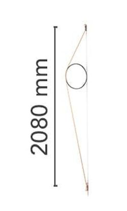 Roze kabelbedradingslamp