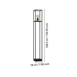 Candeeiro de pé preto Libertad