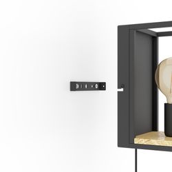 Libertad zwarte houten wandlamp