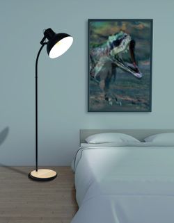 Candeeiro de pé antigo Lubenham