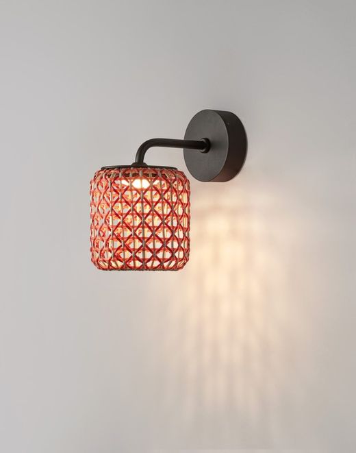 NANS A/01 OUTDOOR - LÂMPADA DE PAREDE - TRIAC REGULÁVEL - GRAFITE MARROM