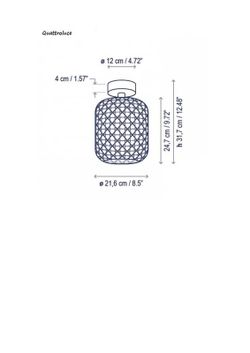 NANS PF/21 OUTDOOR - DECKENLEUCHTE - DIMMBARER TRIAC - GRAPHITBRAUN