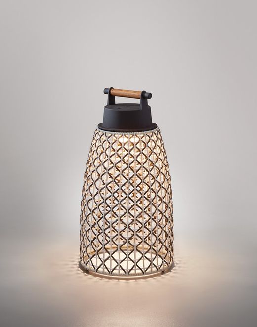 NANS PORTABLE M/49/R OUTDOOR - TABLE LAMP WITH BATTERY - GRAPHITE BROWN