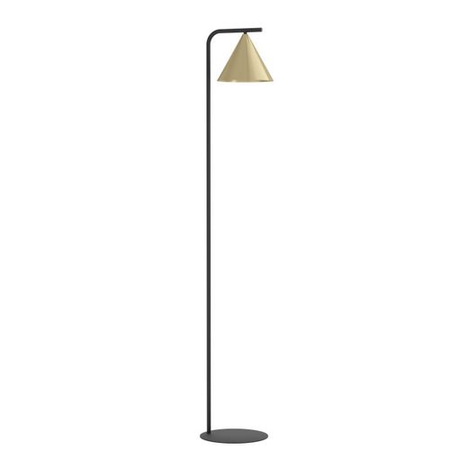 Noses Black-Satin Gold floor lamp