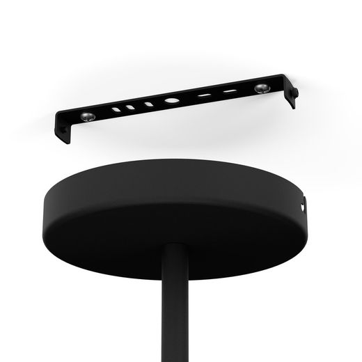 1-Licht Lampneuzen Satijn Goud-Zwart