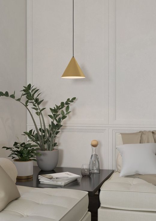 1-Licht Lampneuzen Satijn Goud-Zwart