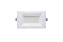 Oregon verstelbare downled vierkant 60w warm wit wit