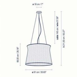 Syra 90 outdoor pendant