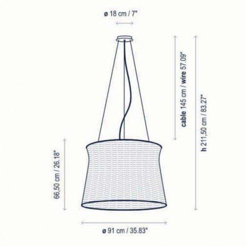 Syra 90 outdoor pendant