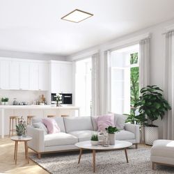 Square Ceiling Lamp 60 40W Almond