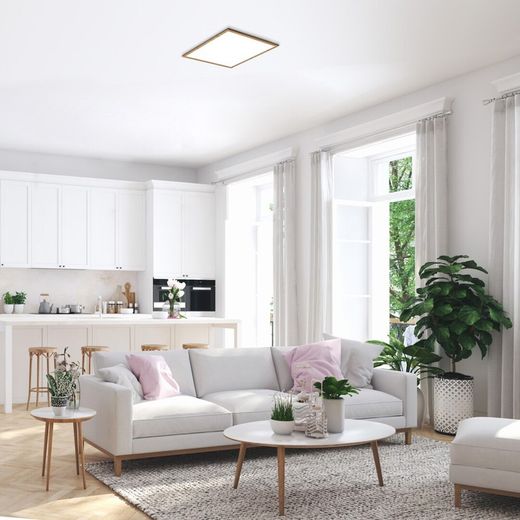 Square Ceiling Lamp 60 40W Almond