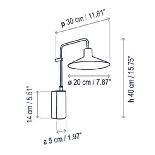 Platet A/01 Buitenwandlamp
