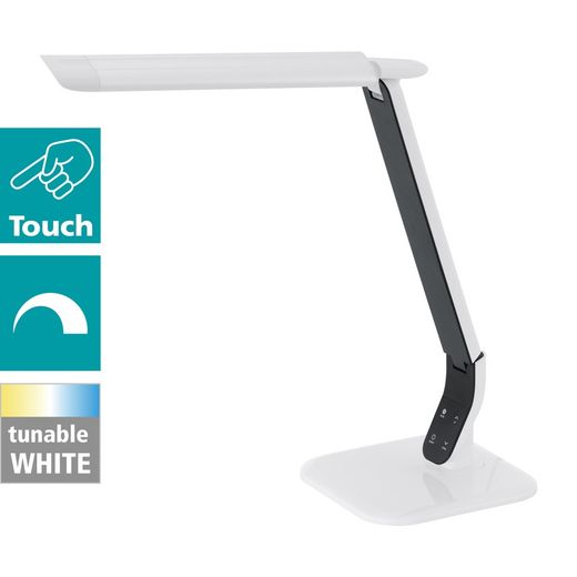 Candeeiro de mesa branco Sellano