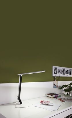 Candeeiro de mesa branco Sellano