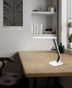 Candeeiro de mesa branco Sellano