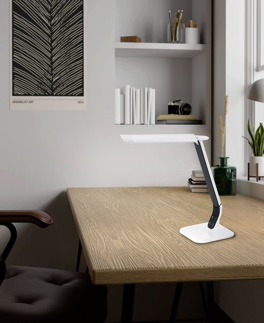 Candeeiro de mesa branco Sellano