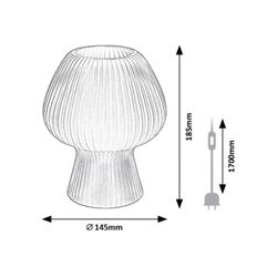 Vinelle weiße Tischlampe