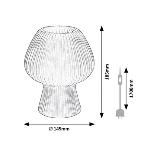 Vinelle weiße Tischlampe