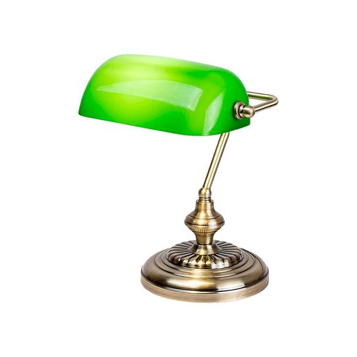 1Xe27 Bank Bronzen Tafellamp