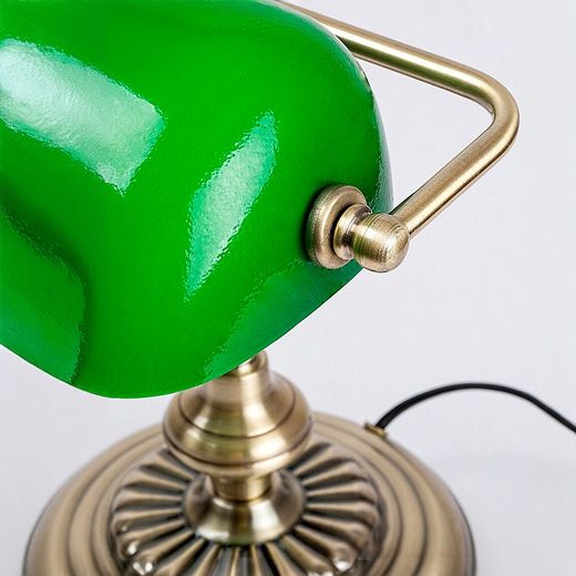 1Xe27 Bank Bronzen Tafellamp