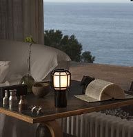 Luminária de Mesa LED Spark Preto com Bateria