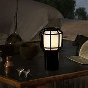 Luminária de Mesa LED Spark Preto com Bateria