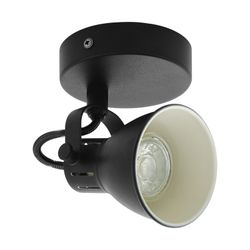 Seras spotlamp 1 licht zwart