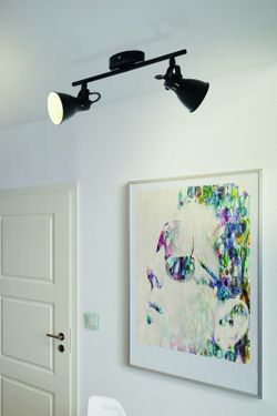 Seras spotlamp 2 lichts zwart