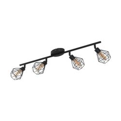Spotlamp schoen 1 4 lampjes zwart