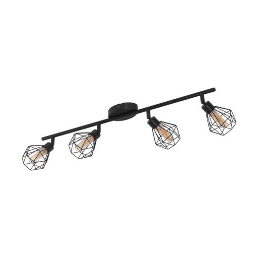 Spotlamp schoen 1 4 lampjes zwart