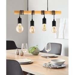 Townshend vintage houten hanglamp