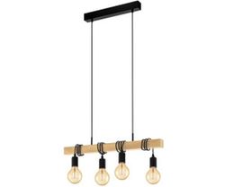 Townshend vintage houten hanglamp