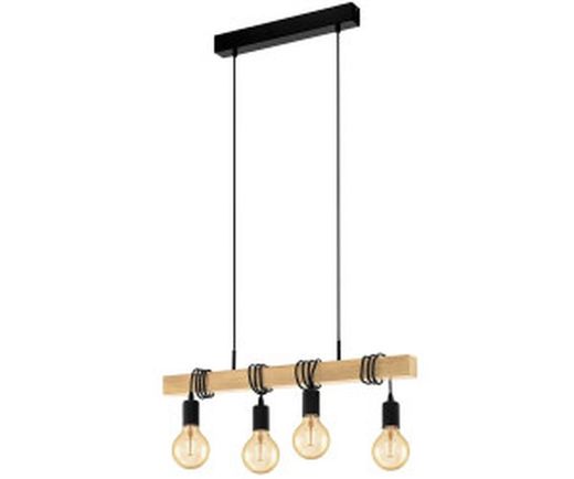 Townshend vintage houten hanglamp