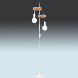 Luminária de Piso de Madeira Vintage Townshend