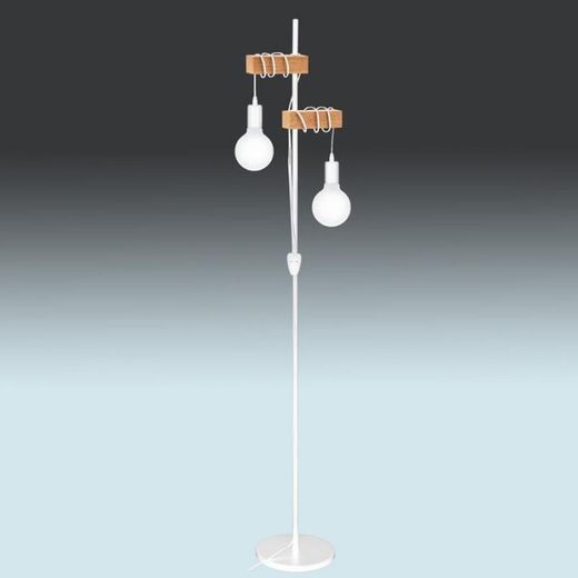 Luminária de Piso de Madeira Vintage Townshend