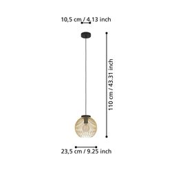Venezuela goud-zwarte 1-lichts lamp