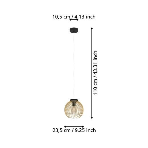 Venezuela goud-zwarte 1-lichts lamp