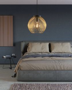 Venezuela goud-zwarte 1-lichts lamp