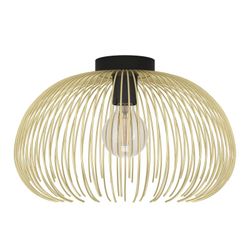 Plafón 1 luz Venezuela Oro-Negro