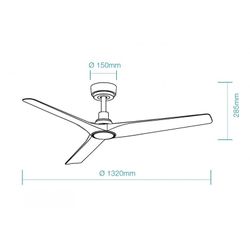 Ventilador Cordoba Dc Blanco