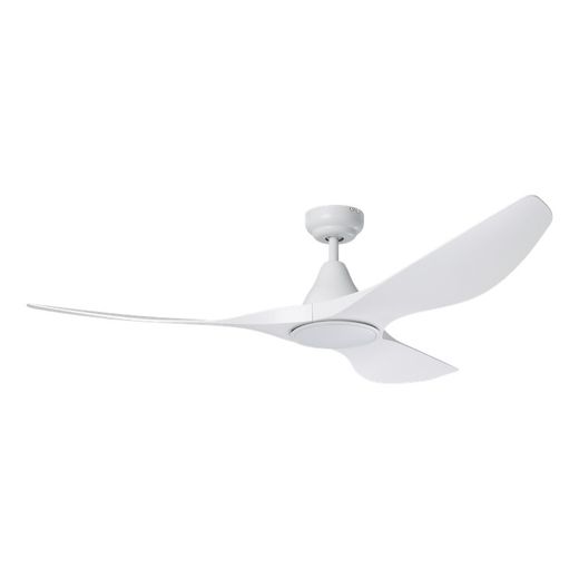 PORTSEA Matte White Ceiling Fan and Light