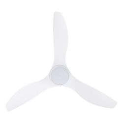 PORTSEA Mattweißer Deckenventilator und Licht