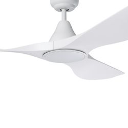 PORTSEA Mattweißer Deckenventilator und Licht