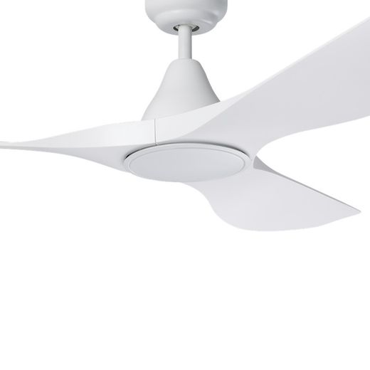 PORTSEA Mattweißer Deckenventilator und Licht