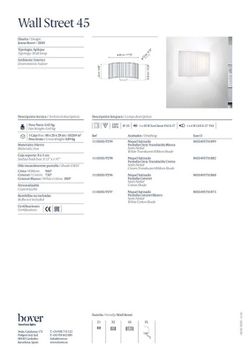 Wandlamp model Bover Wall Street